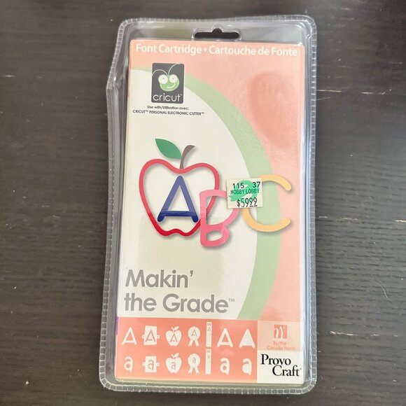 Cricut Provo Craft Makin The Grade Font Cartridge New In Package - Picture 1 of 2